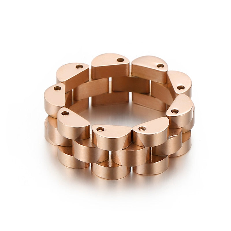 Mechanic Stainless Steel Watch Band Ring