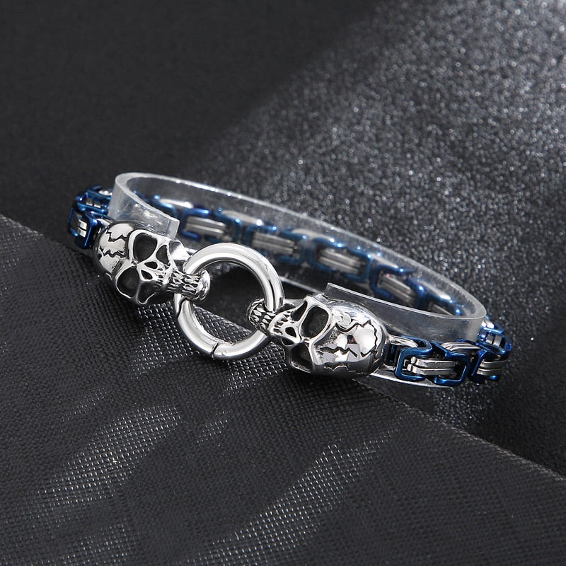 Color Pop Skull Totem Byzantine Chain Bracelet