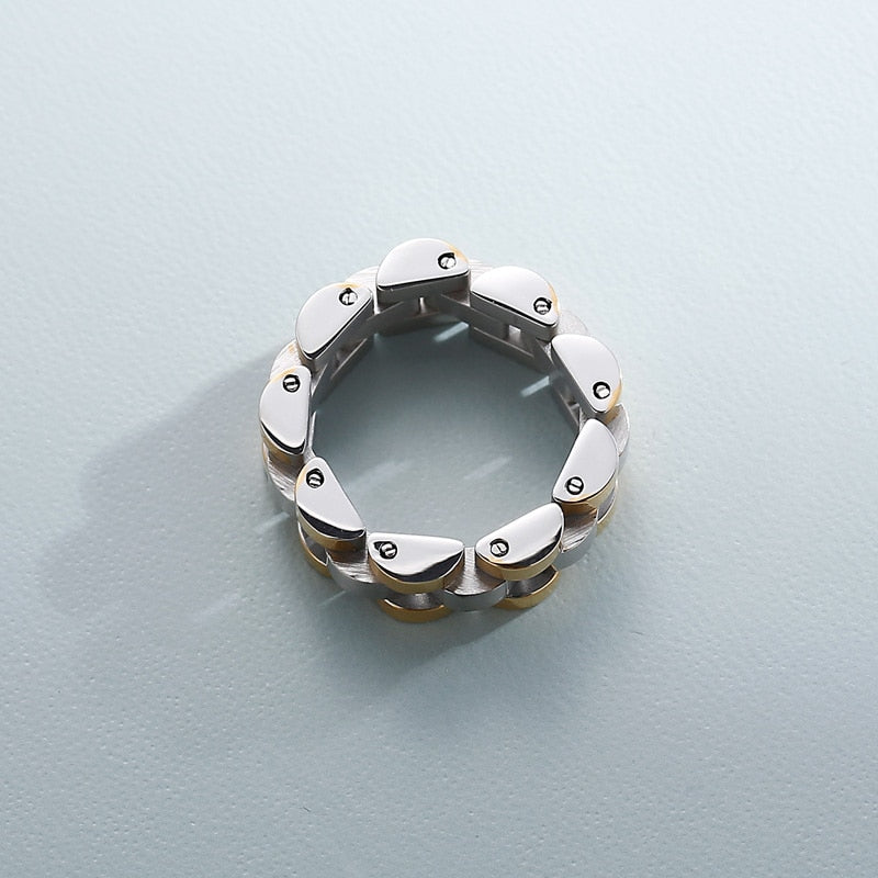 Mechanic Stainless Steel Watch Band Ring