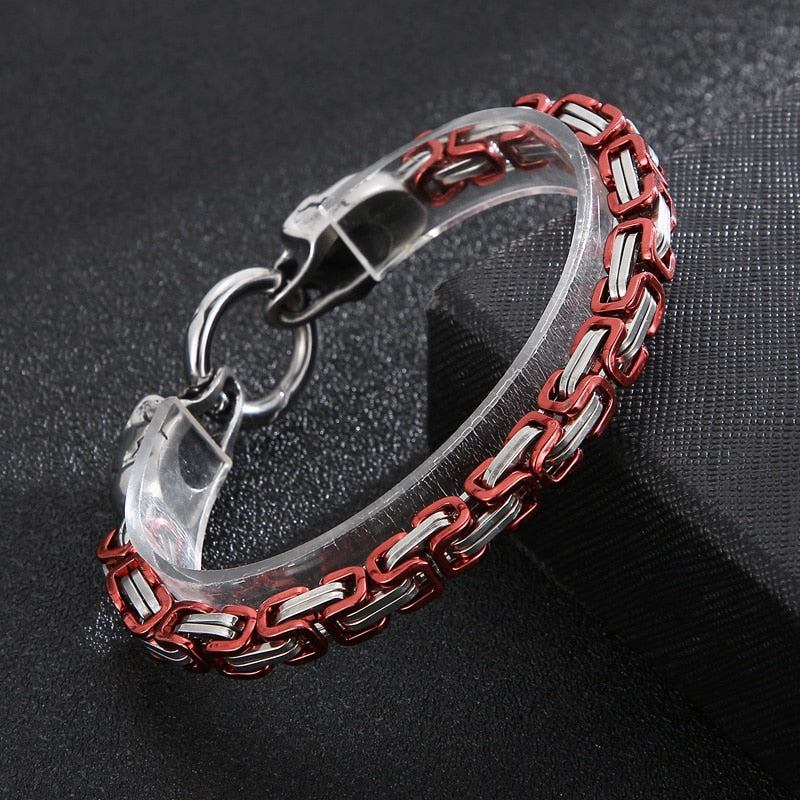 Color Pop Skull Totem Byzantine Chain Bracelet