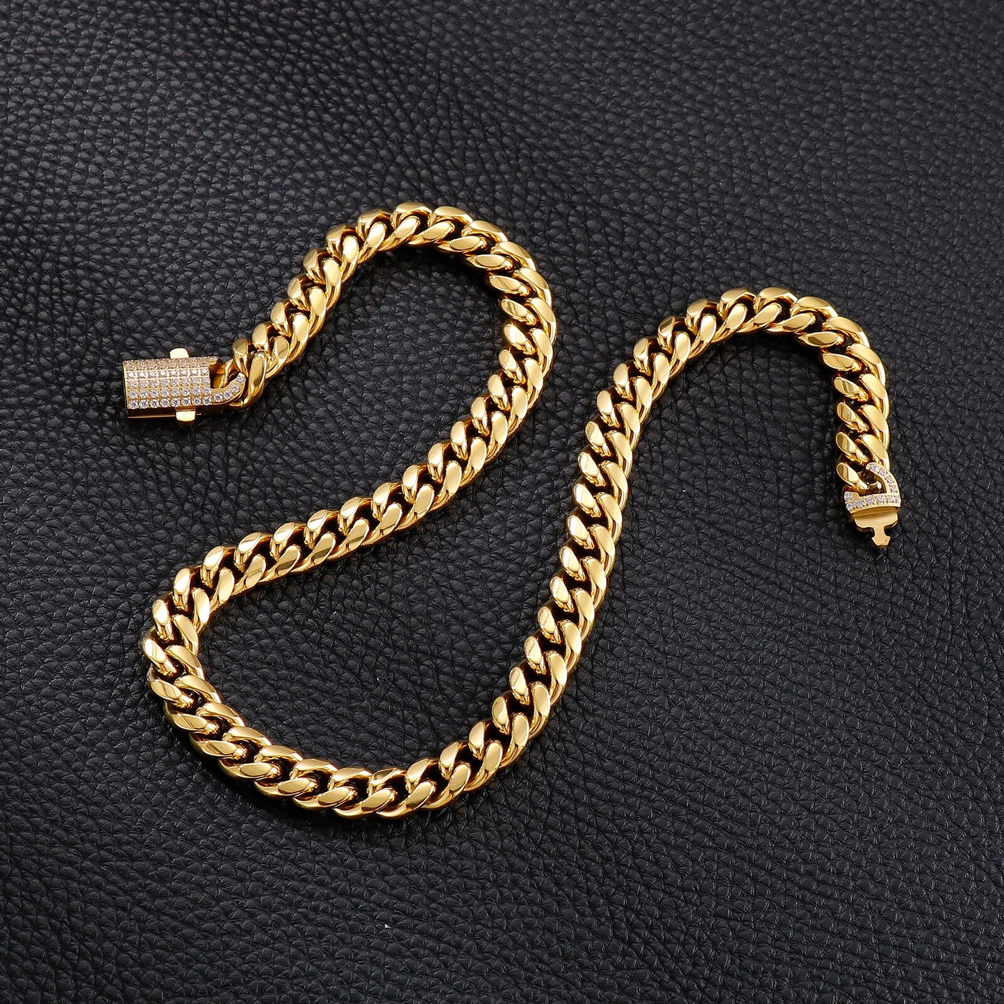 Iced Closure Low Profile Cuban Chain