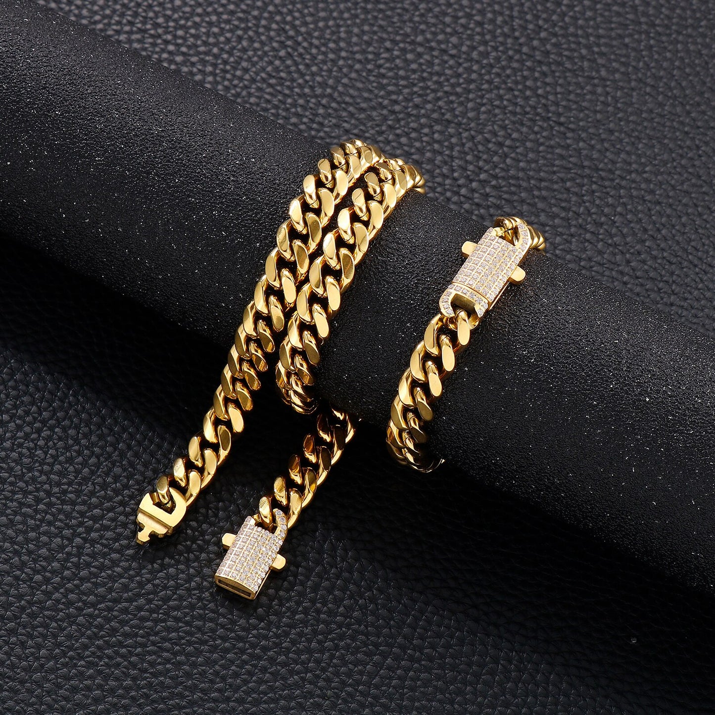 Iced Closure Low Profile Cuban Chain