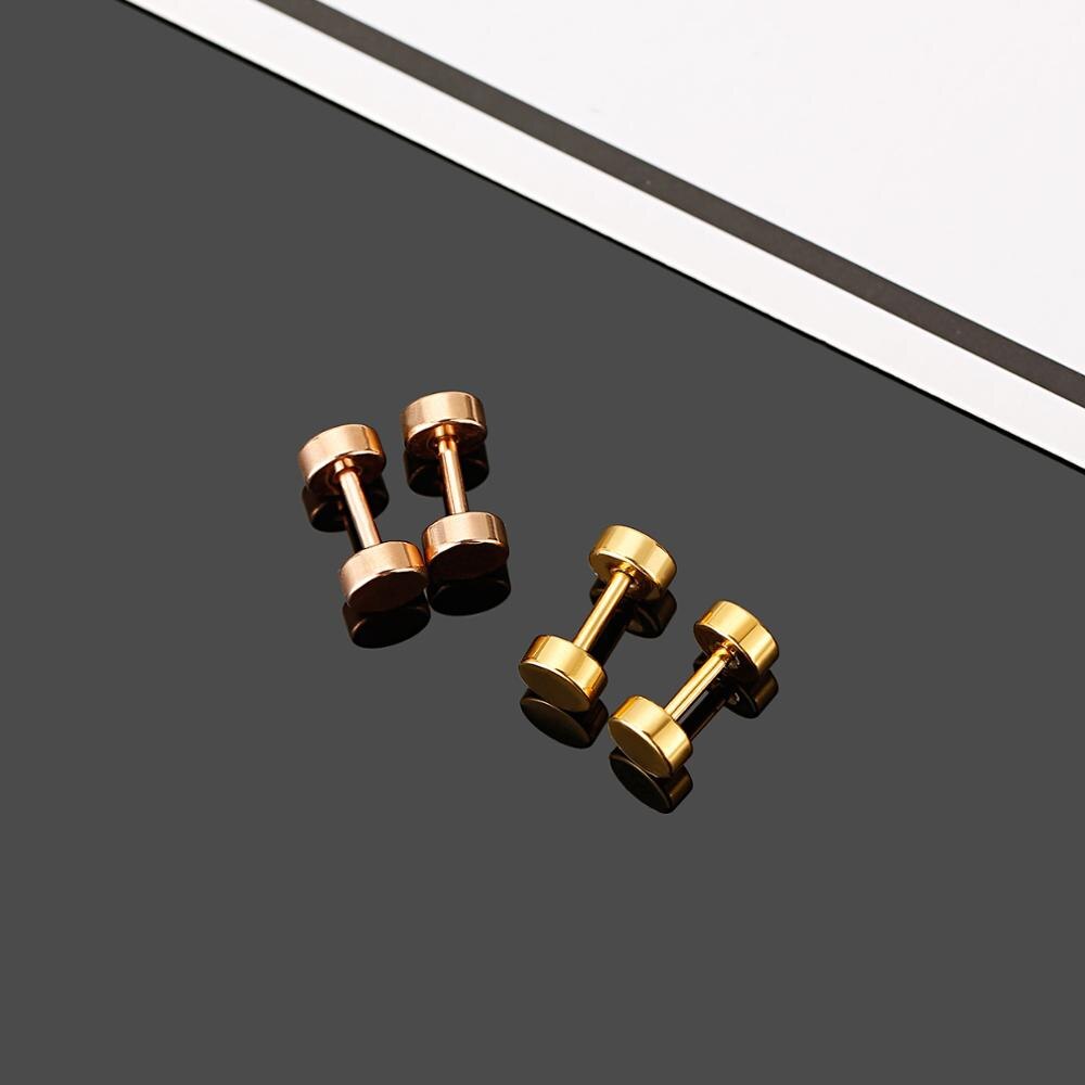 Barbell Stud Earring Set