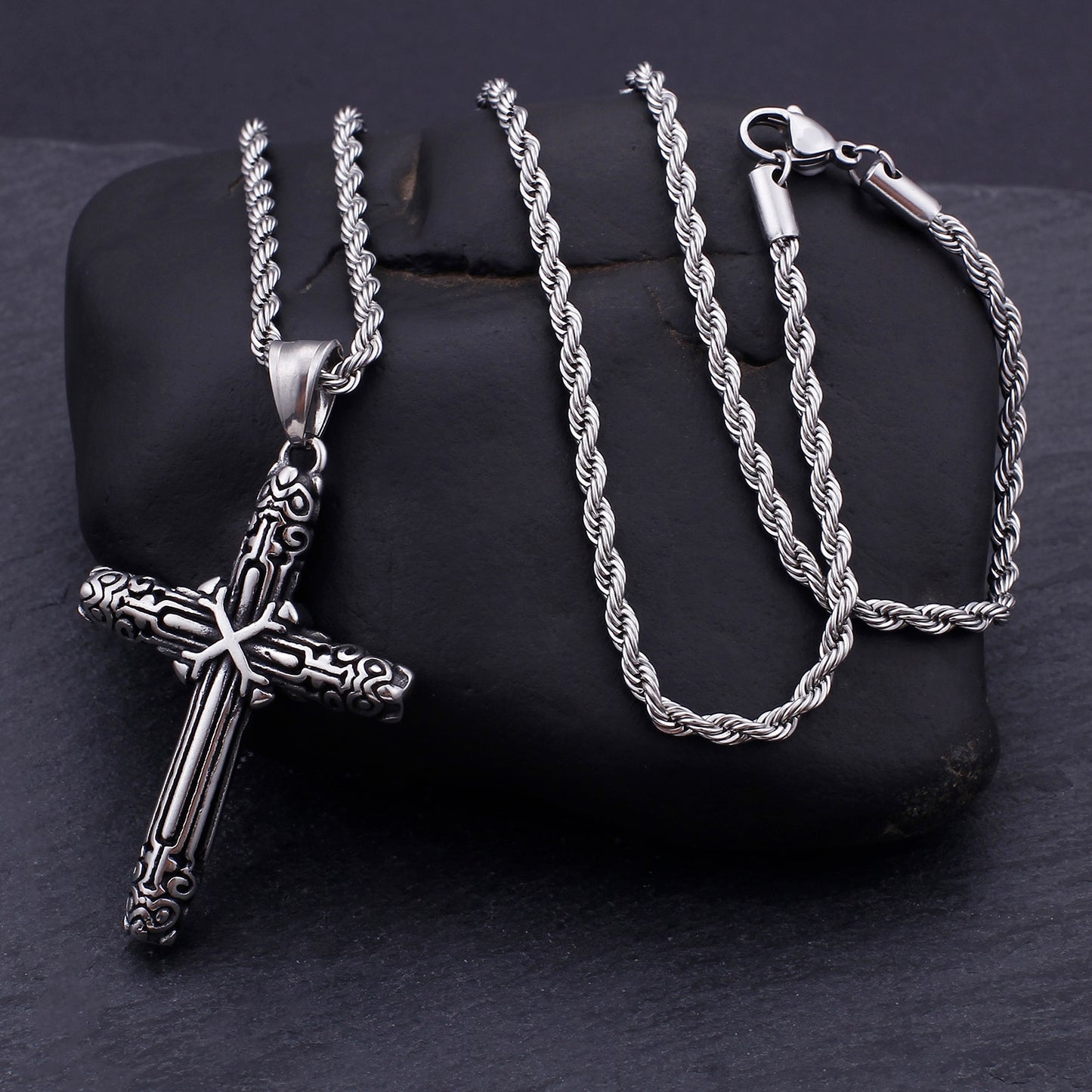 Modern Relic Cross Pendant Necklace