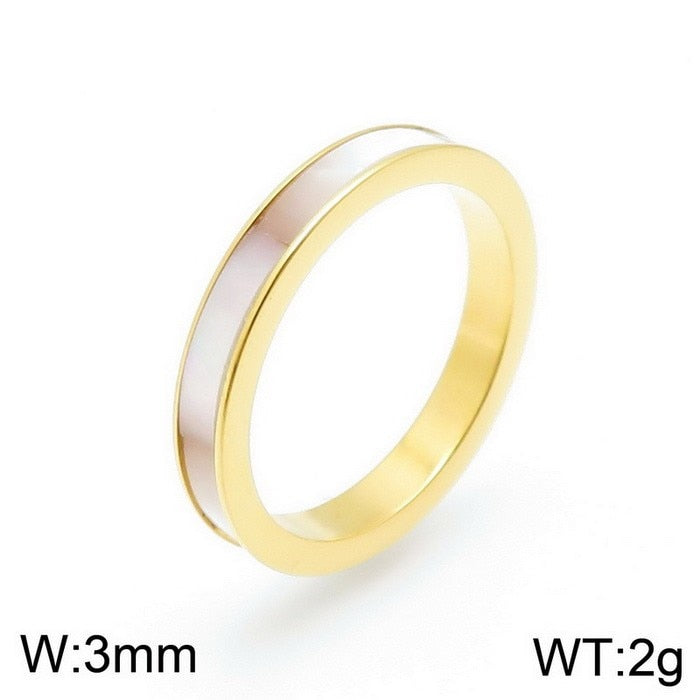 Thinset Titanium Steel Roman Numeral Ring