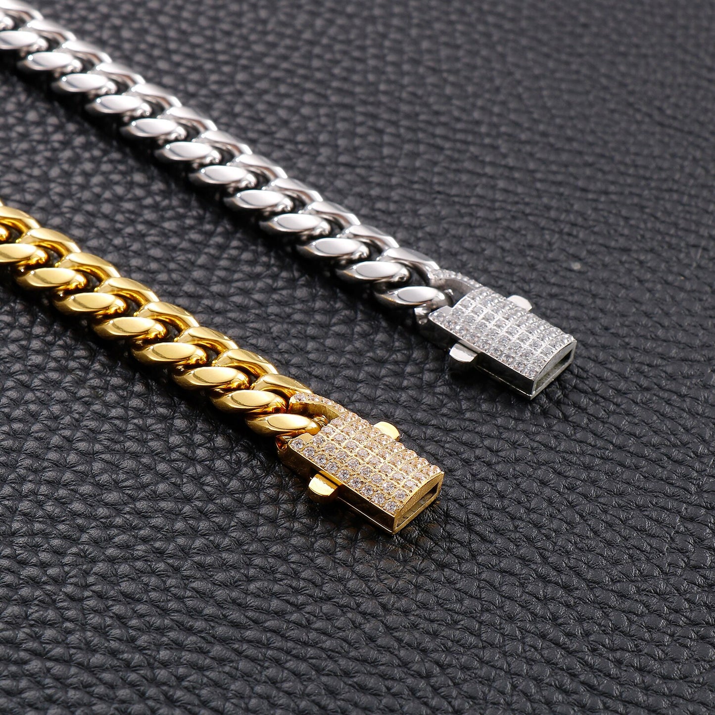 Iced Closure Low Profile Cuban Chain