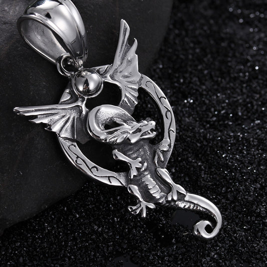 Dragon Signet Pendant Necklace