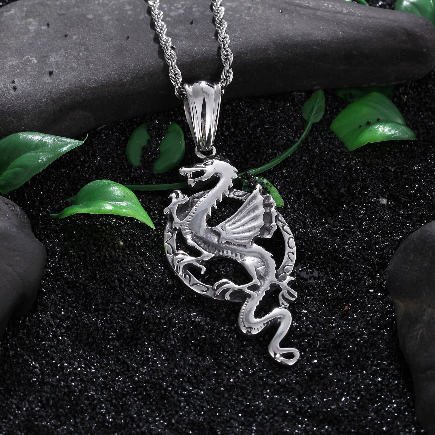 Dragon Signet Pendant Necklace