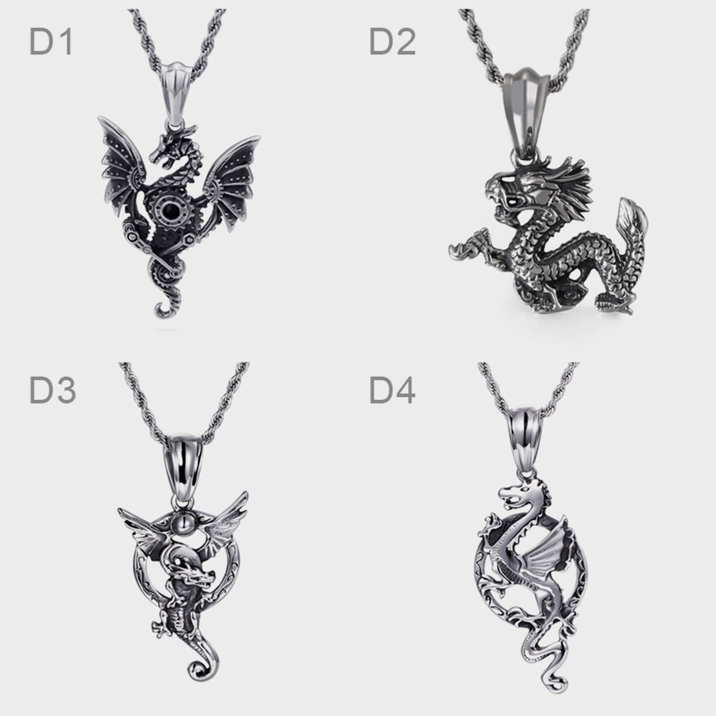 Dragon Signet Pendant Necklace