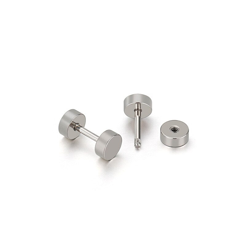 Barbell Stud Earring Set