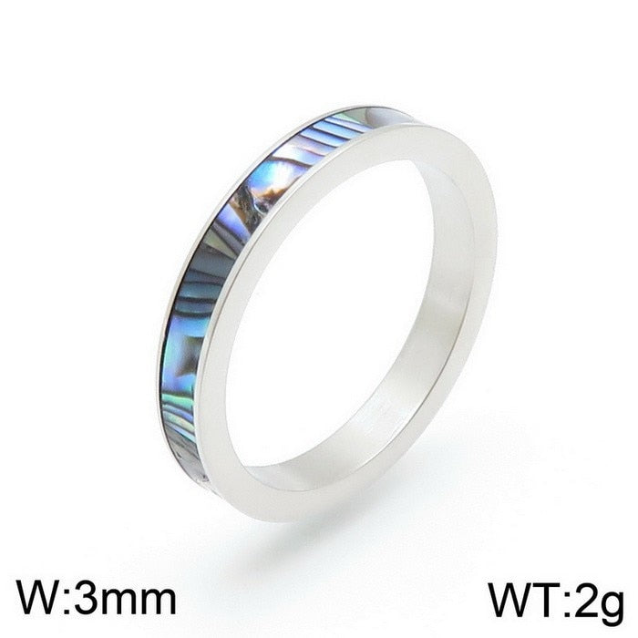 Thinset Titanium Steel Roman Numeral Ring