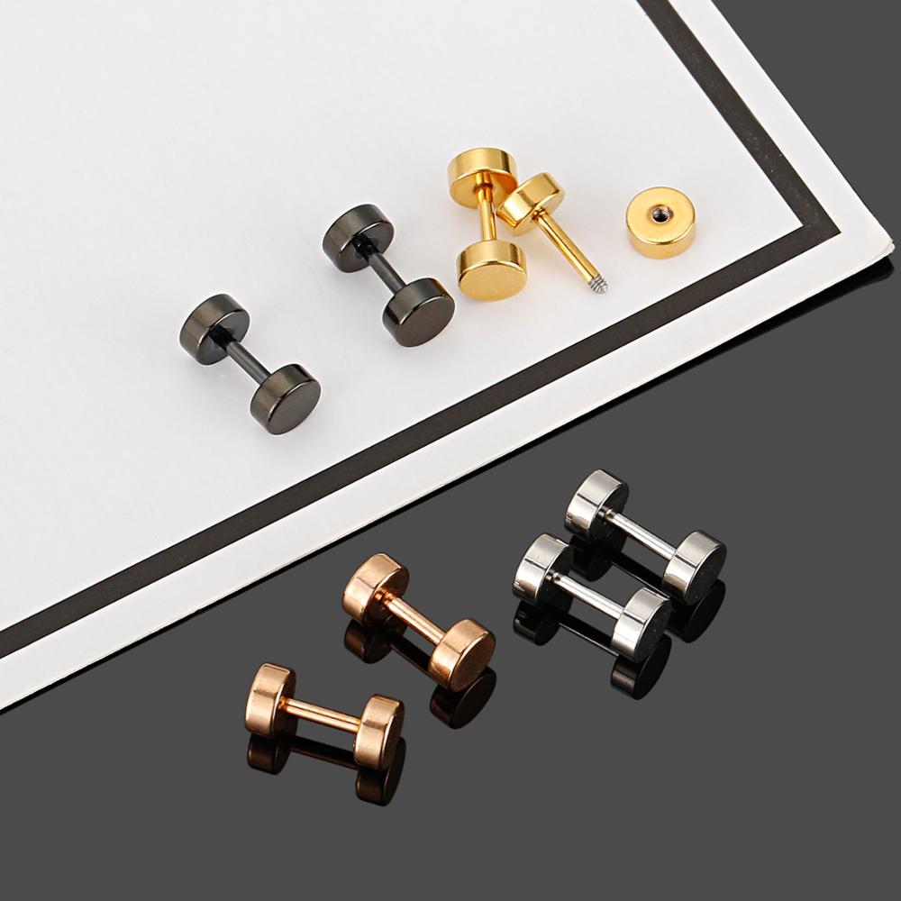 Barbell Stud Earring Set