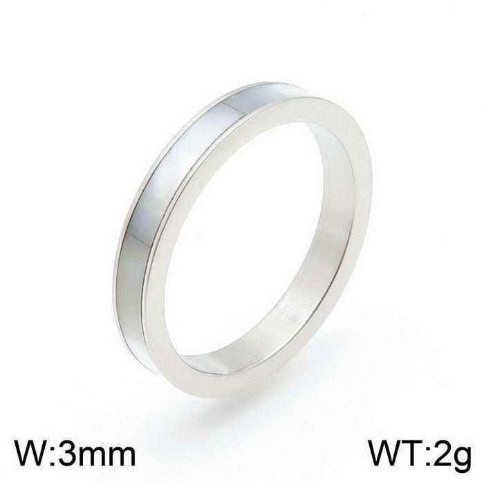 Thinset Titanium Steel Roman Numeral Ring