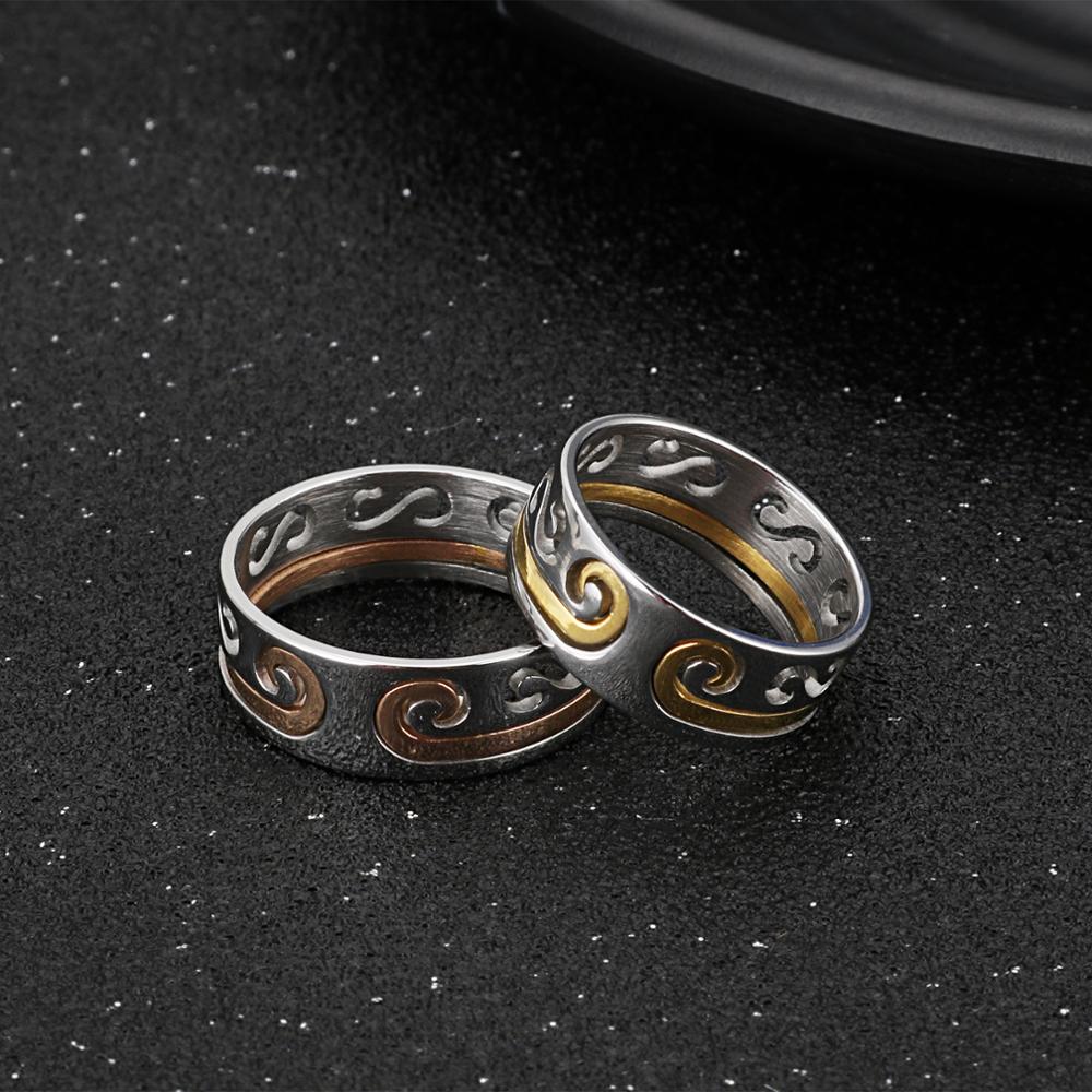 Gold Accent Signature Statement Ring Set