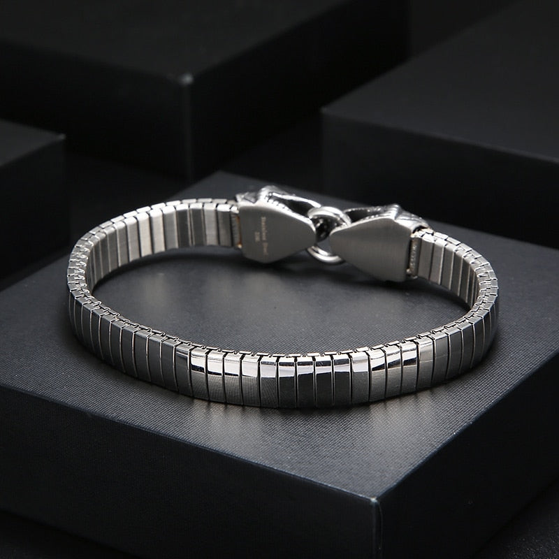 Modern Serpent Totem Clasp Closure Bracelet