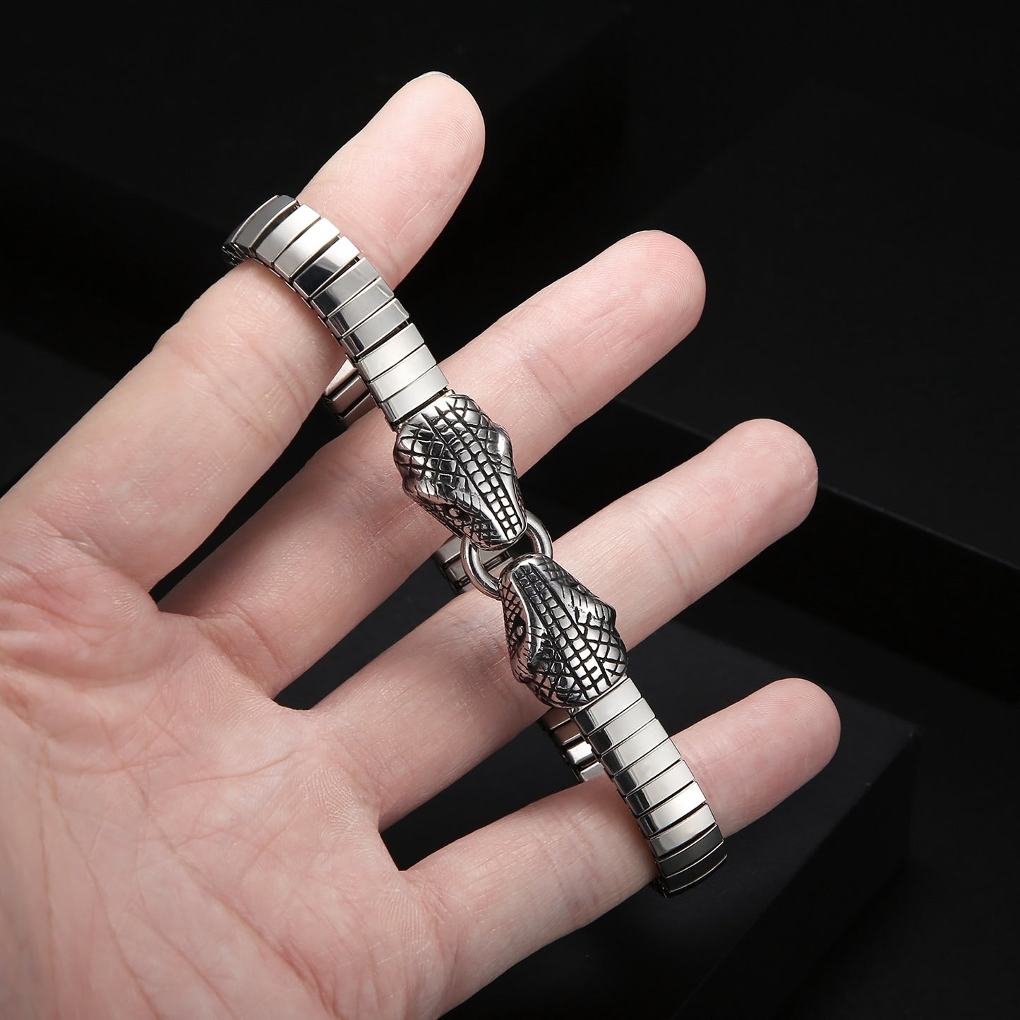 Modern Serpent Totem Clasp Closure Bracelet