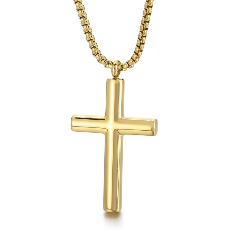 Sleek Cross Pendant Statement Necklace