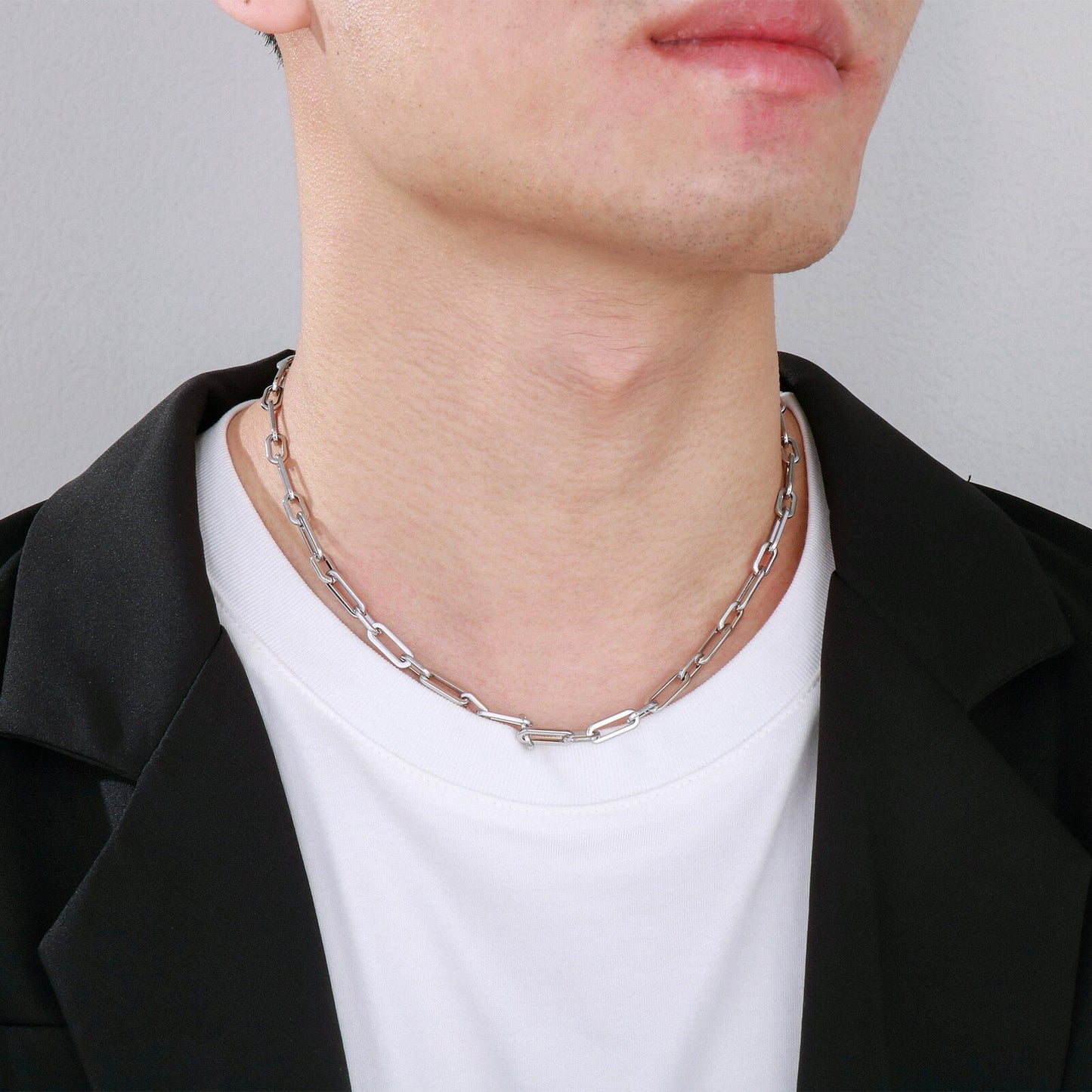 Sleek Dog Chain Layering Necklace