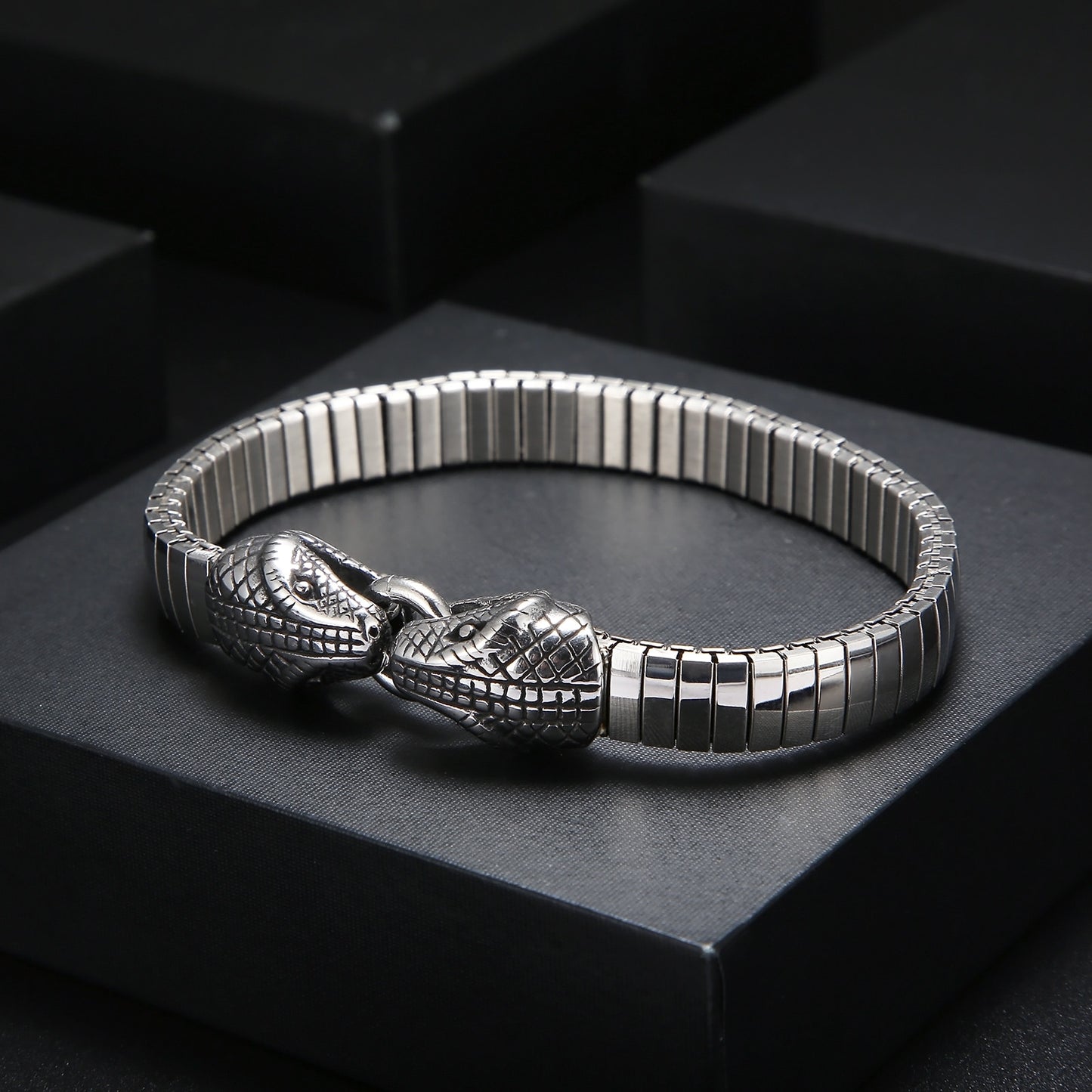 Modern Serpent Totem Clasp Closure Bracelet