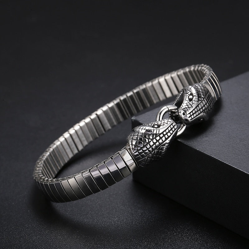 Modern Serpent Totem Clasp Closure Bracelet